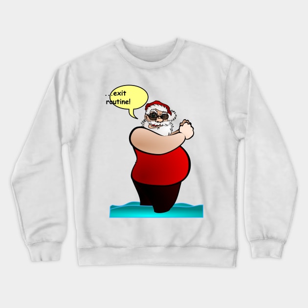 Santa out of work Crewneck Sweatshirt by Vanilla Susu